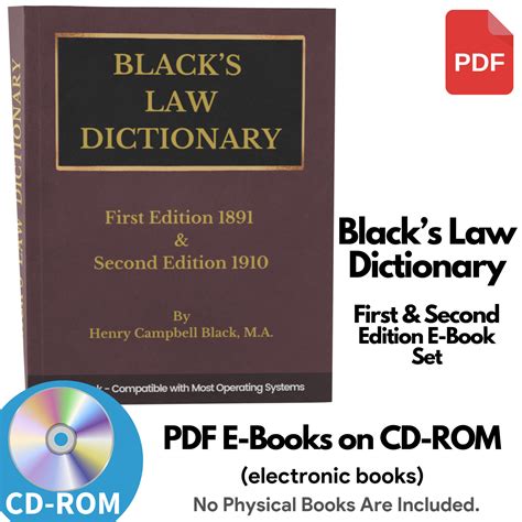 BLACK'S LAW DICTIONARY, 1st Edition 1891 and 2nd Edition 1910 Law Book ...