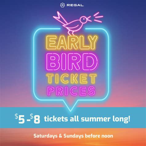 Regal Announces Early Bird Weekend Ticket Pricing - Boxoffice Pro