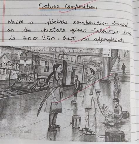 Write a Picture Composition between 200 to 250 words. - Brainly.in