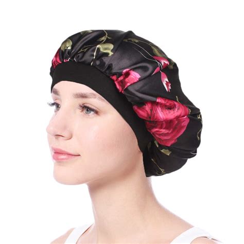 Buy Silence Shopping Bonnet Hair Cap Cancer Headwear Satin Cap Wide ...