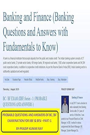 PROBABLE QUESTIONS AND ANSWERS OF BC /BF EXAMINATION FOR IIBF & BFSI ...