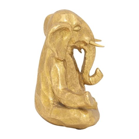 Sagebrook Home Gold Polyresin Modern Figurine at Lowes.com