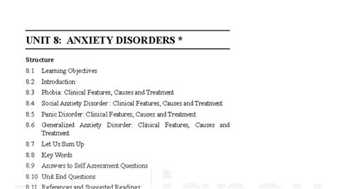 Anxiety Disorders: Clinical Features, Causes & Treatments (BPCC 133 ...