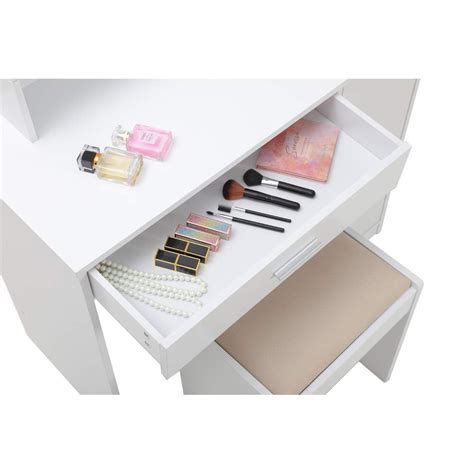 Buy USIKEY Vanity Table Set with 10 Light Bulbs, Makeup Table with 1 ...