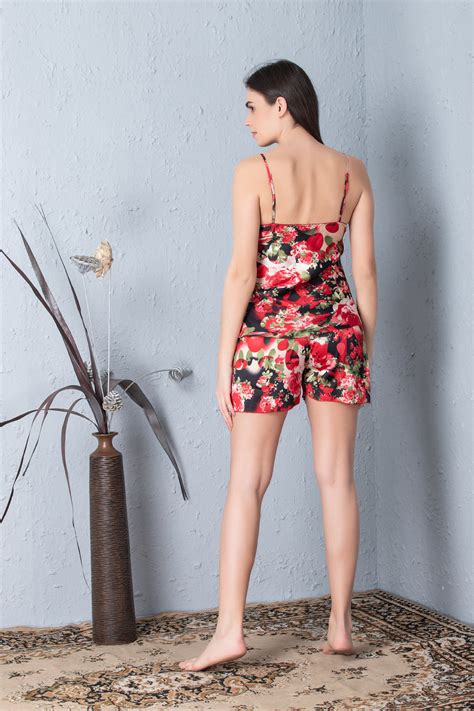 Digital print Night suit with shorts - Private Lives