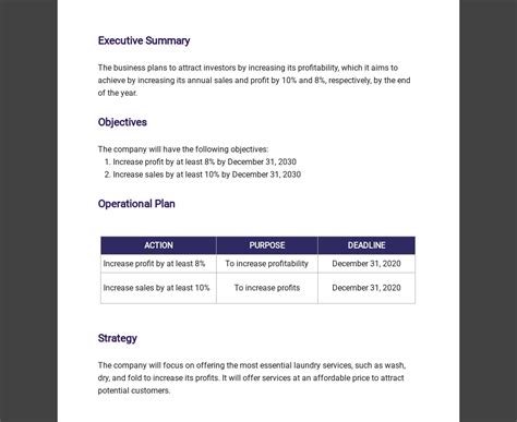 Operational Plan Template Doc 的图像结果