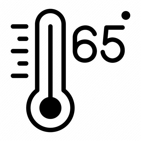 Sixtyfive, celsius, temperature, thermometer, weather, degrees ...
