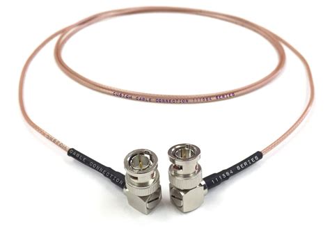 Buy 1 Foot HD-SDI RG179 Right Angle BNC to Right Angle BNC (75 Ohm ...