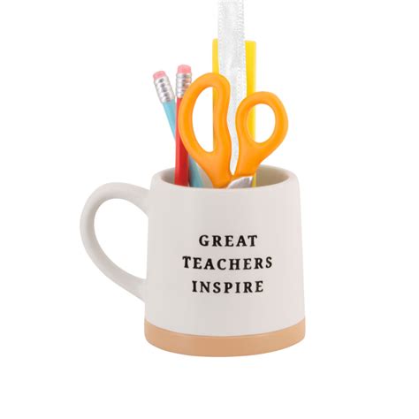 Great Teachers Inspire Cup Hallmark Ornament - Hallmark Ornaments ...
