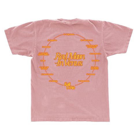 Pink Red Moon in Venus Anniversary T-Shirt - Kali Uchis UK