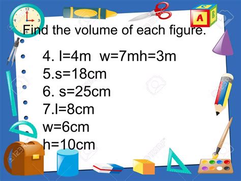 Image result for Volume of Rectangular Solid or Cube