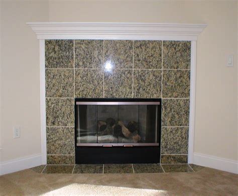 Marble Tile Fireplace Surround
