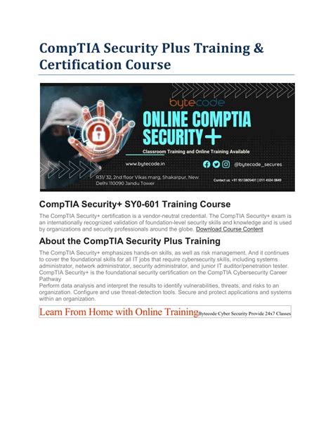 Image result for CompTIA Security Certification Training