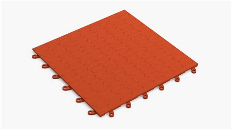 Connectable Gym Floor Mat Orange Model - TurboSquid 2234901