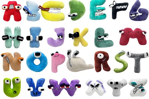 Buy yUMIN A-Z Alphabet Lore Plush Toys, Letters Alphabet Lore Plushies ...