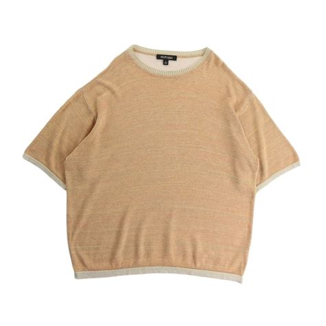 【OTSU】short length high gauge design knit tee -9975- | cv