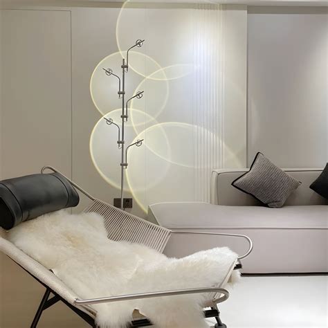 Modern LED Floor Light Strip Shape Floor Standing Light with Glass ...