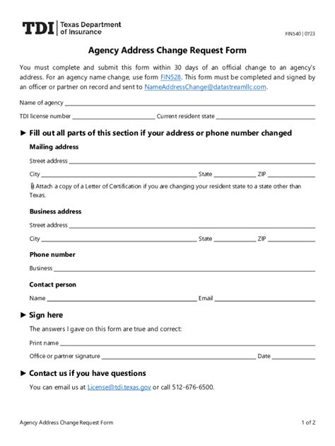 Image result for Address Change Request Form