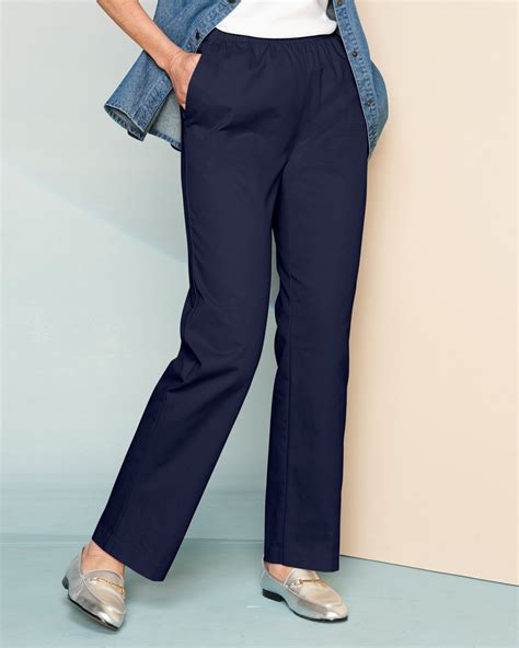 Women's Classic Comfort® Straight Leg Pull-On Pants | Pull on pants ...