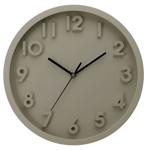 Zegar ścienny Nofo 30 x 4,5 cm szary - Bricomarche.pl