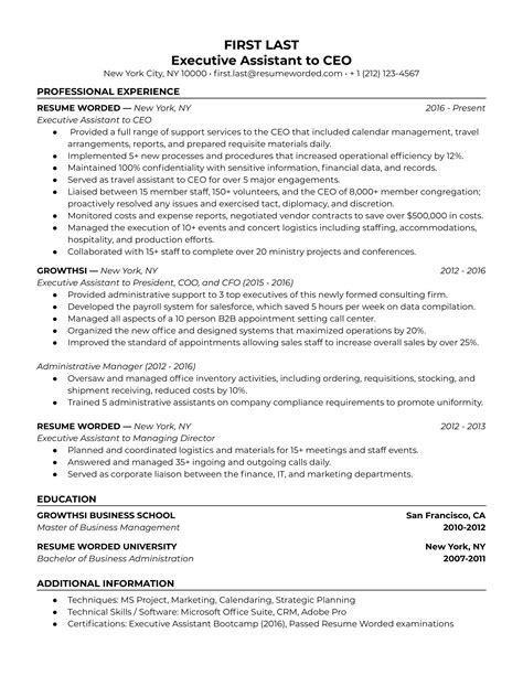 50+ Administrative Resume Examples for 2025 | Resume Worded