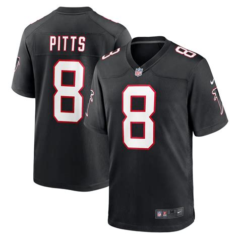 Mens Atlanta Falcons Nike Alternate Game Jersey - Black - Kyle Pitts ...