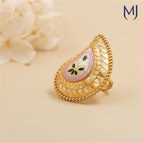 Buy Gold Finger Rings Online India - Manubhai Jewellers