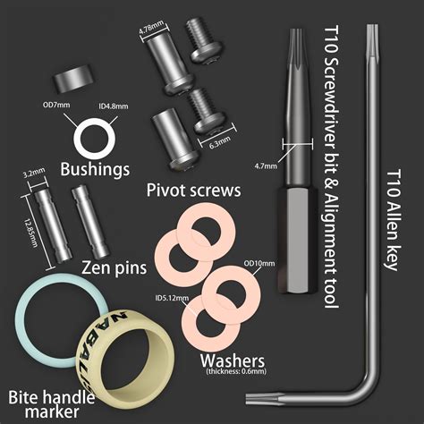 Trident Balisong Hardware Kit – Nabalis