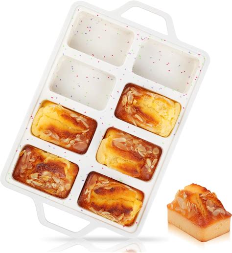 Amazon.com: AOTASO Mini Loaf Pans Silicone, Nonstick Small Bread Pans ...