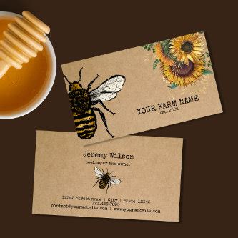 Honey Bee Business Card Template 的图像结果