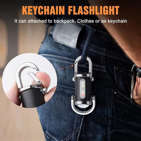 Rechargeable Keychain Flashlights, Lumens EDC Mini Flashlights – India ...