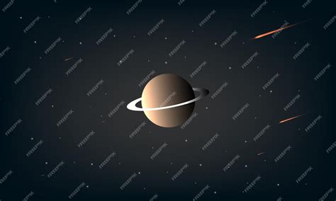 Saturn Planet Night Sky