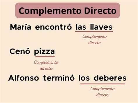 Image result for Frases Con Complemento Directo