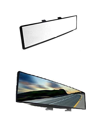 A2D Snap Fitment Wide Angle Blind Spot Car Interior Large Rear View ...