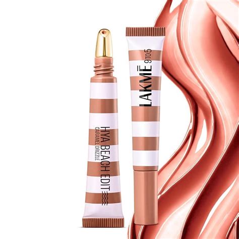 Buy Lakme 9to5 Hya Beach Edit Lip Gloss Stain - 3 Caramel Drizzle, Long ...
