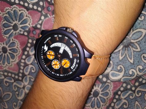 Espoir Analogue Black Dial Day and Date Men's Boy's Watch ...