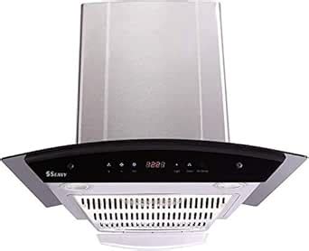 Seavy 60 cm 1100m3/h Auto Clean chimney (Altis Auto SS 60, 1 Baffle ...