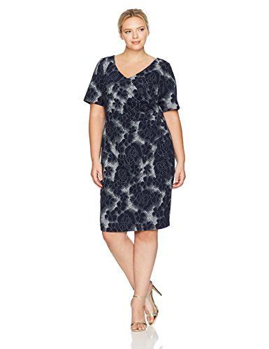 Buy Adrianna Papell Women's Size Cap Sleeve Side Rouch Wrap Dress Plus ...