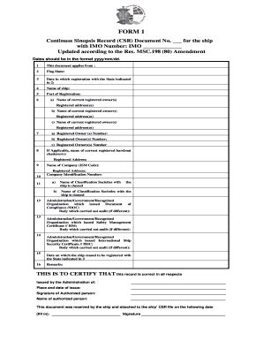 Fillable Online CSR FORM 1 ENMENDADO.doc Fax Email Print - pdfFiller