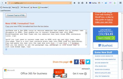 Convert HTML to Text File 的图像结果
