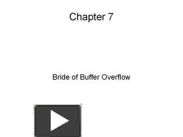 Image result for Buffer Overflow Presentation Slides
