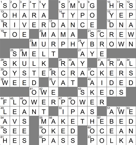 Englishman Crossword