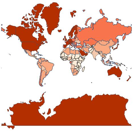 Different World Map Projections 的图像结果
