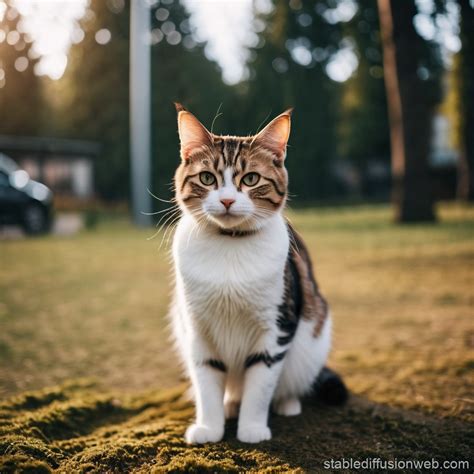 Three-Legged Cat | Stable Diffusion Online