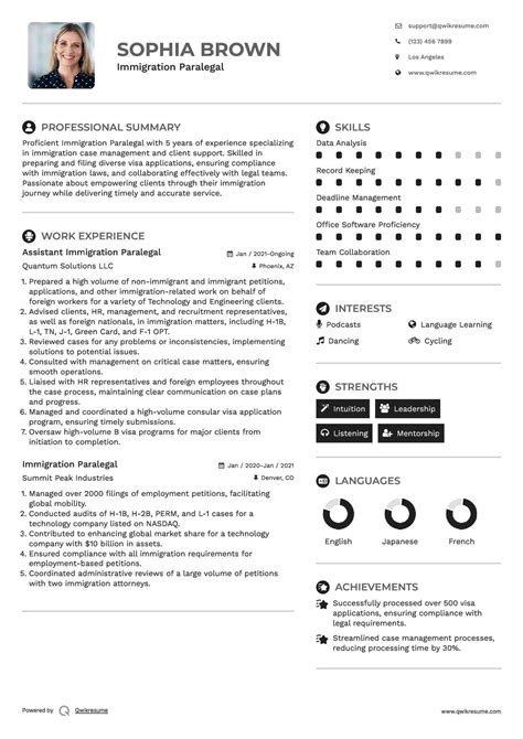 10+ Immigration Paralegal Resume Samples & Templates for 2025