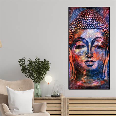 Head of Gautam Buddha Canvas Wall Painting – Homcraft
