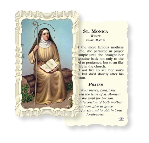 Saint Monica Holy Card - 50 Pack