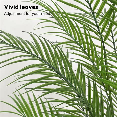 GarveeHome 6 ft Fake Palm Tree Faux Areca Palm Plants with Full India ...