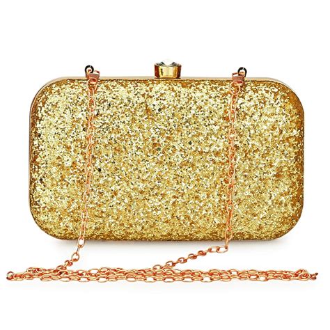 TOOBA Handicraft Beautiful Bling Box Clutch Bag Purse for Bridal ...