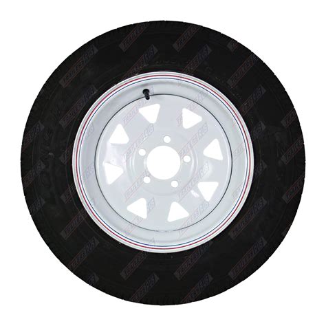 Rim and Tyre 14" x 5.5" Sunraysia White HT Holden Stud Pattern 185R14LT ...